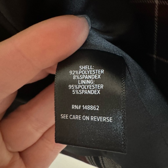 Parker Studio Crepe Blazer - Plaid - Picture 8 of 11